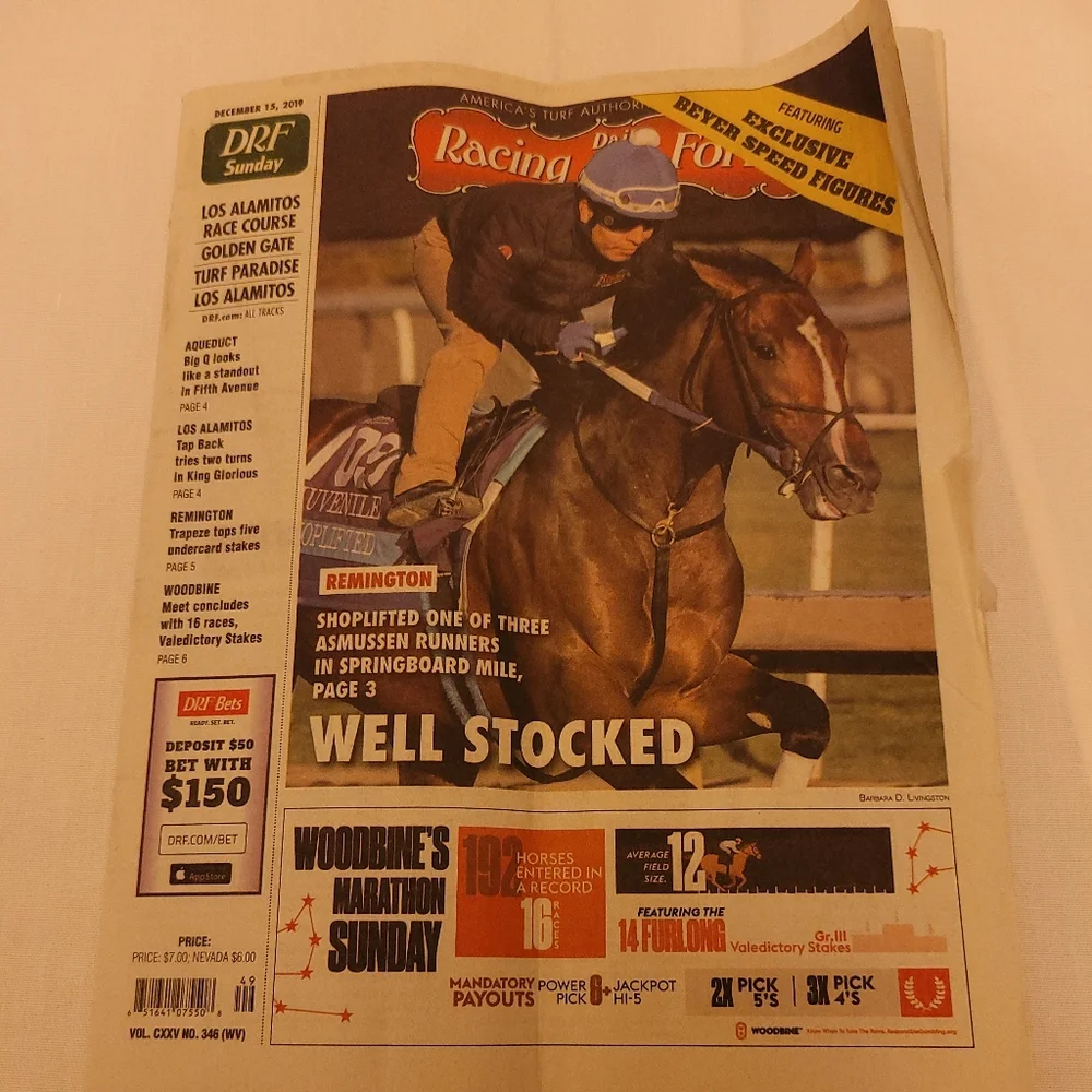 Daily Racing Form - Picture 1 of 8